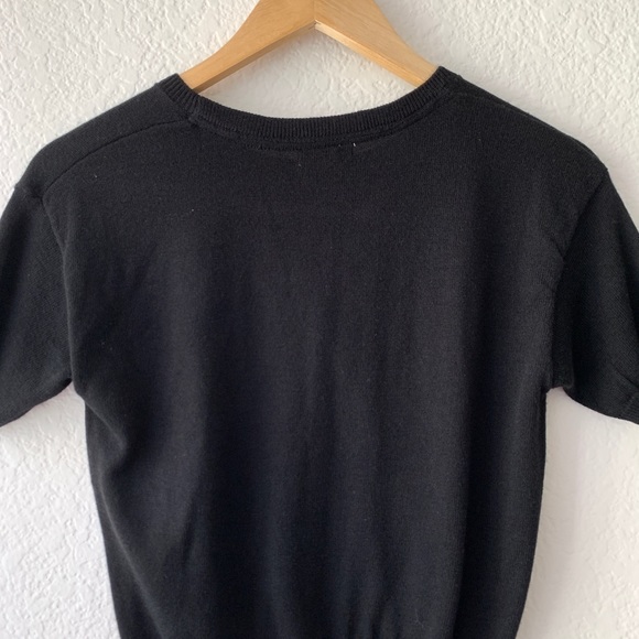 Forever 21 Black Crew Neck Knit Crop Top - Picture 6 of 8